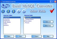 Excel MySQL screenshot